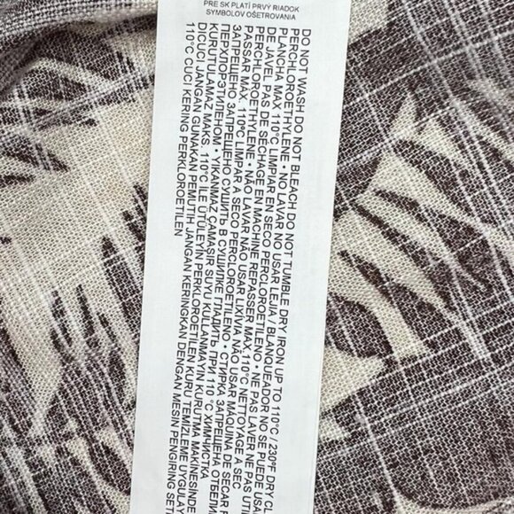 NWT‎ MANGO LINEN Blend Tropical Print Notch Collar Blazer Front Flap Pockets XS - Picture 13 of 13